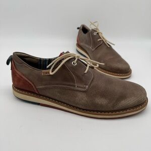 Pikolinos Berna Brown Leather Lace Up Casual Oxford Shoe Size 43/9-9.5